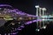 Double helix bridge and Marina Integrated Resorts