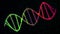 Double Helix Dna Particle Strand Rotating