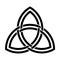 Double interlaced triquetra