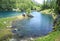 Double lake in Triglav Lakes Valley.