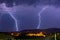 Double lightning strike near Samobor