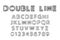 Double line font