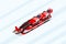 Double Luge Winter Sports Vector