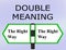 DOUBLE MEANING concept