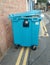 Double parked wheelie waste bin