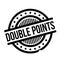 Double Points rubber stamp