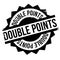 Double Points rubber stamp