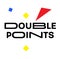 DOUBLE POINTS stamp on white