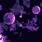 Double Purple Planets Color Tones Combination Space Background