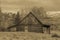 Double R Log Cabin barn on Hastings Mesa, Colorado near Ridgway