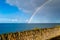 Double Rainbow Above Sea in Portobello Beach Edinburgh
