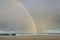 Double rainbow at Ehukai Beach park