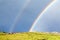 Double Rainbow in Mongolia