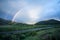 Double rainbow over Gallatin River, Montana