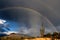 Double Rainbow Saguaro Cactus