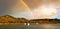 Double Rainbow - Yellow Patch anchorage, from the deck of Misty