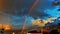 Double Rainbows and Raindrops at Intersection