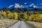 Double RL Ranch near Ridgway, Colorado USA with the Sneffels Range in the San Juan Mountains