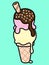 Double Scoop Ice Cream in a Cone