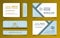 Double sided business card minimal idea templates.