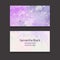 Double sided business card template