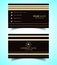 Double-Sided Luxury, Modern and Elegant Business Card Design Template. Vector Illustration