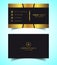 Double-Sided Luxury, Modern and Elegant Business Card Design Template. Vector Illustration