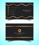 Double-Sided Luxury, Modern and Elegant Business Card Design Template. Vector Illustration