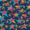 Double star good son abstract seamless pattern