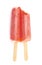 Double Stick Popsicle Isolated on a White Background