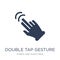 Double Tap gesture icon. Trendy flat vector Double Tap gesture i