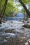 Double waterfalls of Palaiokaria in Trikala Thessaly Greece