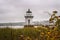 Doubling Point Lighthouse Over Cattails