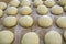 Dough in fermentation to make sweet braided bread