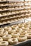 Dough prepared in industrial bagels factory