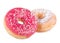 Doughnut in pink glazed