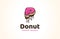 Doughnut Shop Name Letter P Logo