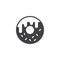 Doughnut vector icon