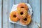 Doughnuts with colorful frosting