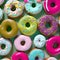 Doughnuts in many colours