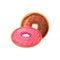 Doughnuts on a white background