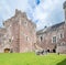 Doune Castle, medieval stronghold near the village of Doune, in the Stirling district of central Scotland.