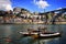 Douro river and traditional boats in Porto