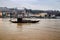 The Douro river with typical portuguese boats called rabelos in the morning