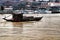 The Douro river with typical portuguese boats called rabelos in the morning