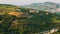 Douro Valley, Top view of the vineyards are on a hills.