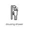 Dousing Shower icon. Trendy modern flat linear vector Dousing Sh