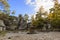 Dovbush rocks, group of rocks, natural and man-made caves carved