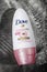 Dove anti-perspirant isolated on metal background.