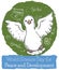 Dove with Doodles for Science Day for Peace and Development, Vector Illustration